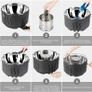 BRAND NEW Stainless Steel Charcoal Grill BBQ grill Portable Outdoor Barbecue Tool Round Carbon Barbecue Stove For Household Image 6