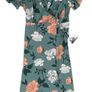Beautiful Ladies Floral Wrap Dress: Size 10 Image 2