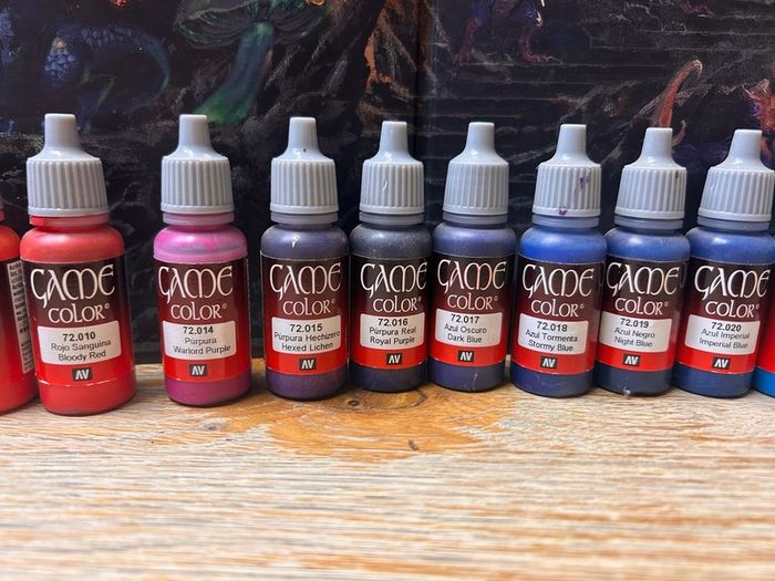 Vallejo Game Color Paint Bundle (26 Paints and Game Ink) Excellent Condition