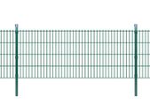 2D Garden Fence Panel & Posts 2008x830 mm 2 m Green