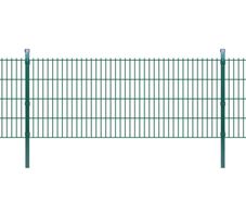 2D Garden Fence Panel & Posts 2008x830 mm 2 m Green