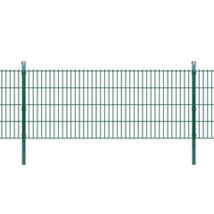 2D Garden Fence Panel & Posts 2008x830 mm 2 m Green