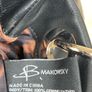 B Makowsky Leather Shoulder Bag Image 4