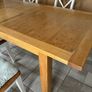 oak extendable table & chairs Image 5