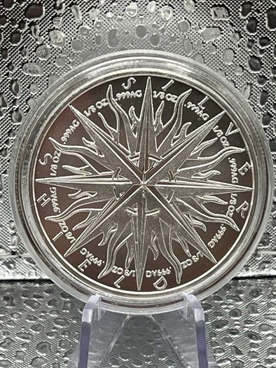 1oz Fine 999 Silver Bullion Pirate Round.