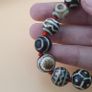 Burmese Antique Pumtek Pyu & Venetian WhiteHeart Glass Beads Bracelet Image 10