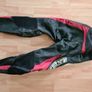 motorbike bike trousers pants leather black uk8 36 race tec alien . Image 4