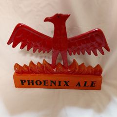 Vintage Hand Painted Phoenix Ale Promo Figure Rare Irish Brewery Collectible