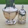 Antique sugar bowl (caster) in the Edwardian style from the beginning of the 20th century. Image 8