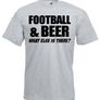 Football and Beer What Else Is There  Mens funny football gift t-shirt Image 2