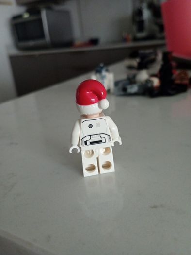Lego star wars minifigure clone trooper Santa hat sw0596