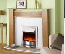 Electric Fire Inset Stainless steel