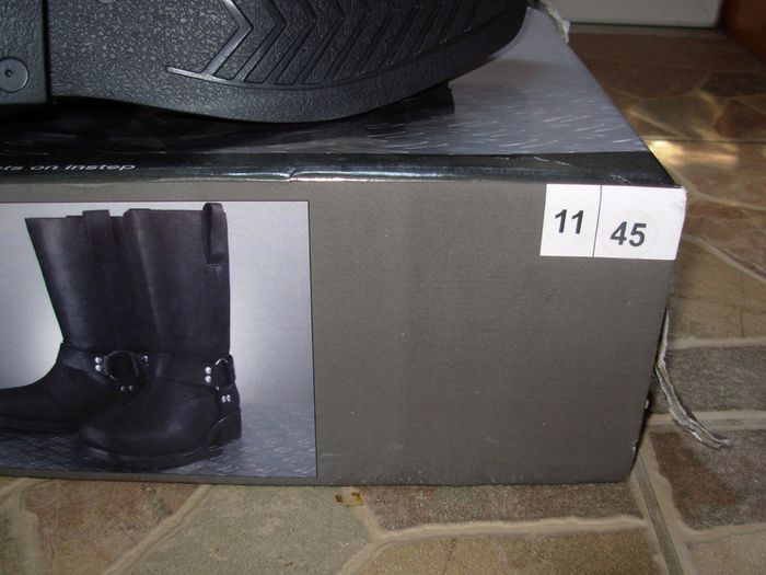 Livergy cowboy biker Western boots genuine leather size 44