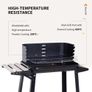 Charcoal BBQ Grill Trolley Patio Outdoor Garden Barbecue Image 5