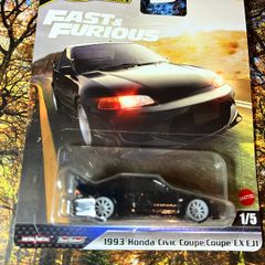 Honda Civic Coupe Ex Ej1 Fast & Furious Hot Wheels Premium