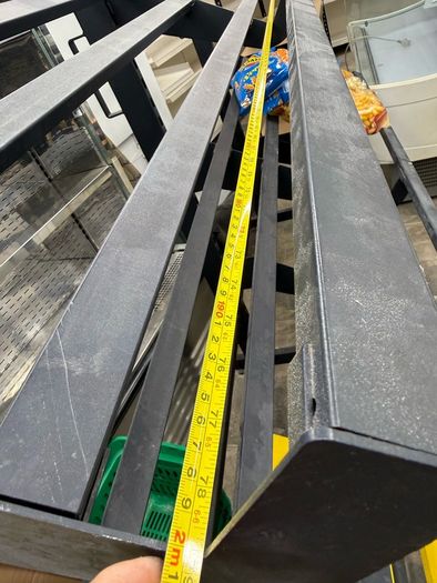 Outdoor shop display metal recks