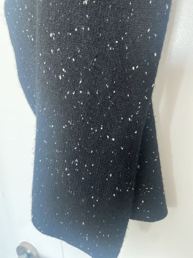 Cos Black Flecked Cashmere Wrap/ Scarf