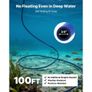 Pond Aerators, 5.2CFM Aeration System for Lakes up to 3 Acres, 4/5 HP Air Compressor, 1 Diffuser & 30.5 m Weighted Tubing, Outdoor Pond Aeration Pump for Deep Water Oxygen Circulation Image 4