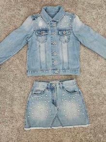 Girls Denim set 7-8Y