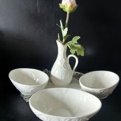 Set of 3 Wedgwood Coalport "Countryware" Avocado Dishes