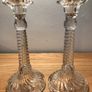 Crucifix + Pair of Glass Candlesticks Image 6