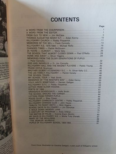 Killygarry School, Cavan local history