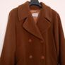 Gil Bret Camel Brown Double Breasted Classic Wool Long Overcoat 14UK/42EU Image 2