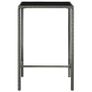 3 Piece Garden Bar Set Poly Rattan Grey Image 3