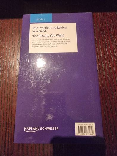 Schweser's secret sauce