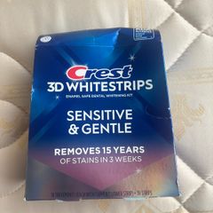 Crest Whitening 3D Strips Sensitive and Gentle Whitening Strips18 Treatments Brand New