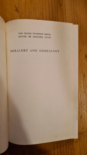 Heraldry And Genealogy By L. G. Pine. Hardback With Dustjacket In Good Condition