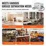 Commercial Grease Trap, 40 LBS Grease Interceptor, Side Inlet Interceptor, Under Sink Stainless Steel Grease Trap, 10 GPM Waste Water Image 4