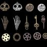 80PCS Assorted Antique Steampunk Gears Vintage Skeleton Charms Pendant Mixed for Necklace Bracelet Jewelry Making Accessory Image 3