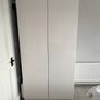 Great condition white 3 door wardrobe with mirror Image 3