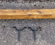Rustic Oak Beam Stove Mantle / Shelf