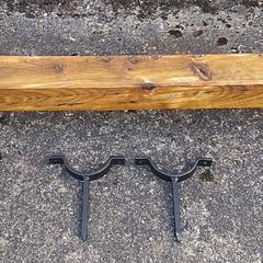 Rustic Oak Beam Stove Mantle / Shelf
