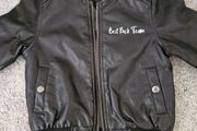Boys leather bomber jacket 3-4Y
