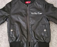 Boys leather bomber jacket 3-4Y