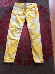 SuperDry superskinny crop yellow jeans W28L32 UK10 EU38 Postage included
