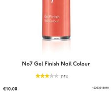 Brand New No 7 Gel Finish Orange Spice Nail Polish