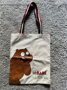 We bare bears tote bag