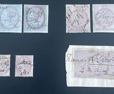 British 1850-80's Fiscal stamp lot
