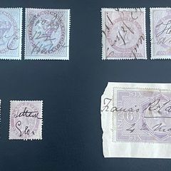 British 1850-80's Fiscal stamp lot