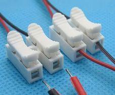 20 pcs Connectors Terminal Block Wire Splice Push Cable Push-In 2 Pin, No Electricity Needed, Flame-Retardant Cable Splice Connectors for LED Lights Free inspection