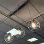 kitchen light- 3 chrome globe lights Image 2