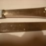 2 antique silver handled butter knifes Image 2