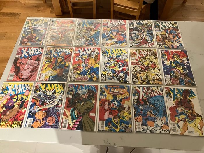 X-Men comics, Marvel, issues 1 - 52 from 1991.