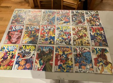 X-Men comics, Marvel, issues 1 - 52 from 1991.