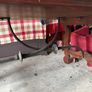 Antique Mahogany Table with Glass Top Image 7