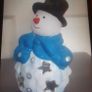 Christmas Snowman Tea Light Holder .. Will Include a Tealight Image 4